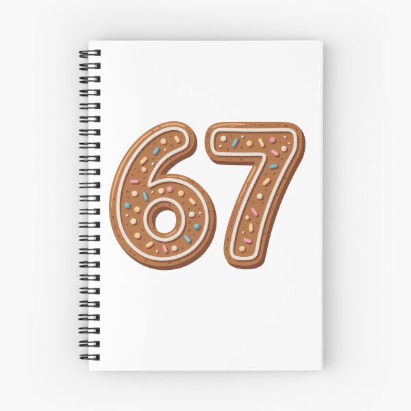 Item preview, 67 Gingerbread Cookie Design – Cute Christmas 6-7 Trend Meme Art designed and sold by Ojo de Loca.