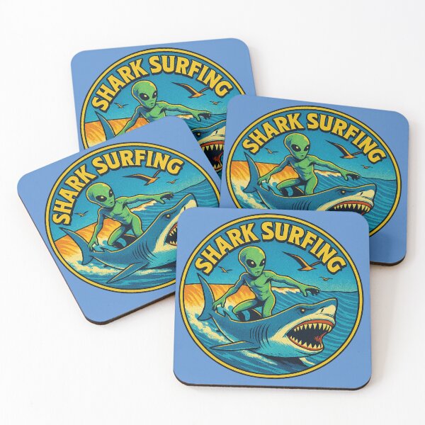 Item preview, Shark Surfer designed and sold by Cats and Other Things.