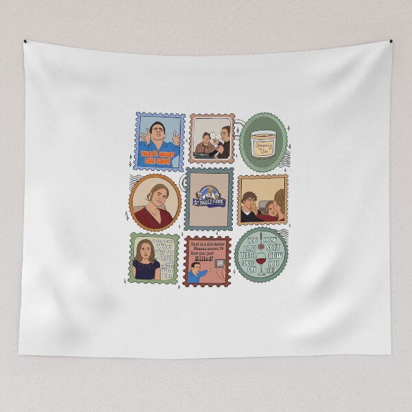 Item preview, The office dinner party stamps designed and sold by swanspirate520.