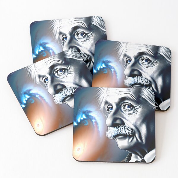 Item preview, Surreal Cosmic Portrait of Albert Einstein Art designed and sold by PinUpPizzazz.