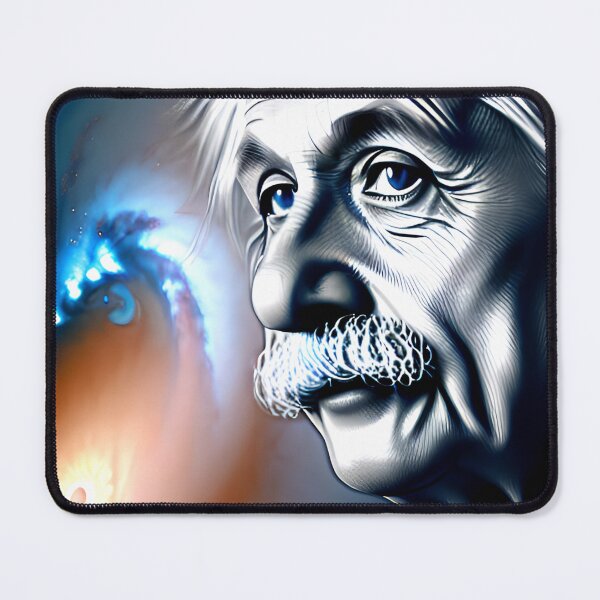 Item preview, Surreal Cosmic Portrait of Albert Einstein Art designed and sold by PinUpPizzazz.