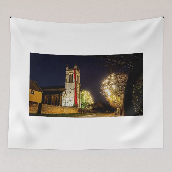 Item preview, Christmas church lit with festive lights designed and sold by Martin Fenton.