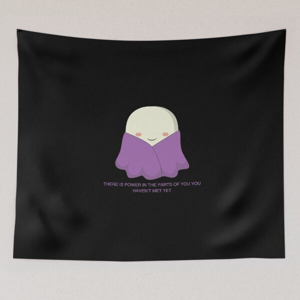 Item preview, Cozy Wrapped Ghost | Cute Purple Blanket Ghost Illustration designed and sold by زينتريتي.