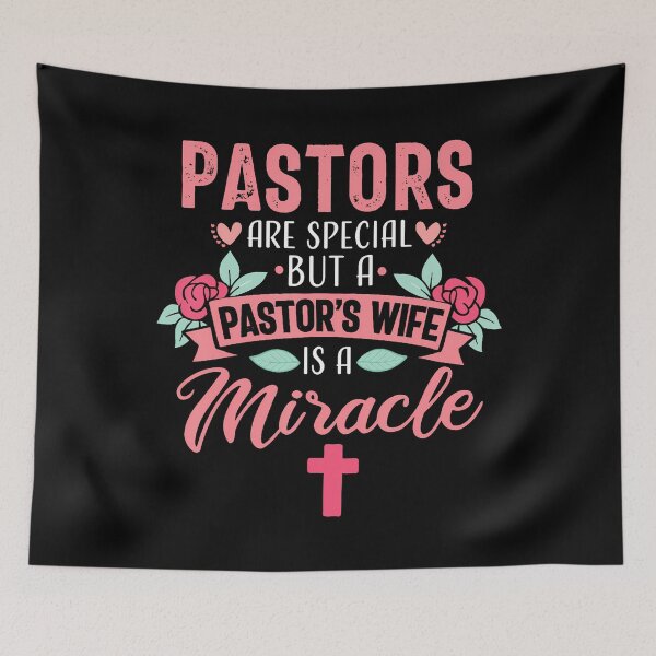 Item preview, Pastor Wife Funny Christian Church Miracle Quote designed and sold by DollieMichele.
