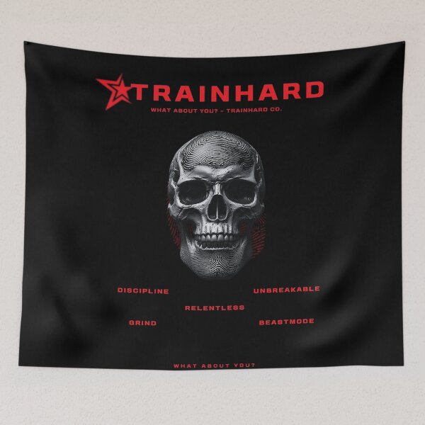 Item preview, TrainHard Red Skull — Discipline Edition designed and sold by TrainHardCo.
