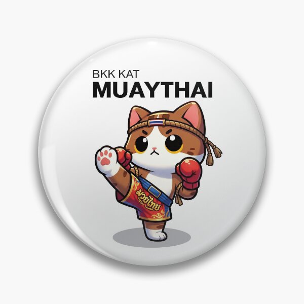 Item preview, BKK Kat Muaythai | Cute Thai Boxing Cat designed and sold by Cat Quotes.