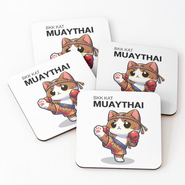 Item preview, BKK Kat Muaythai | Cute Thai Boxing Cat designed and sold by Cat Quotes.