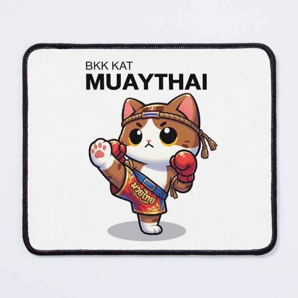 Item preview, BKK Kat Muaythai | Cute Thai Boxing Cat designed and sold by Cat Quotes.