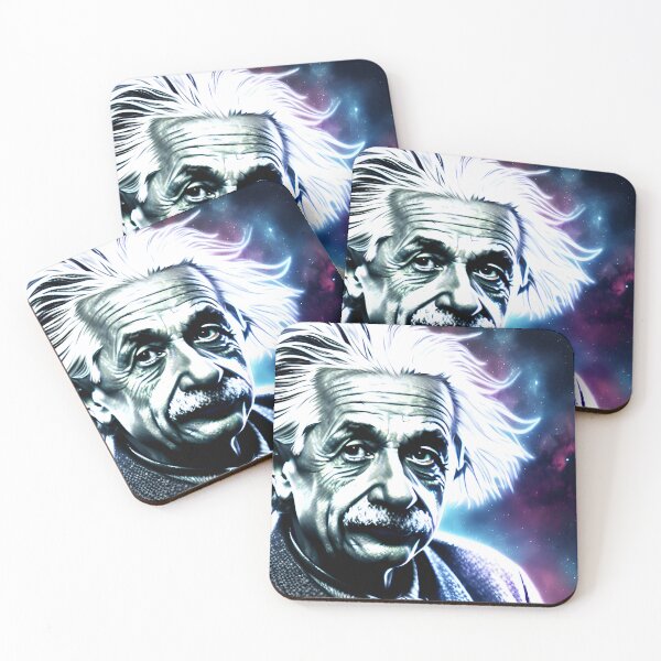 Item preview, Surreal Cosmic Portrait of Albert Einstein Art designed and sold by PinUpPizzazz.