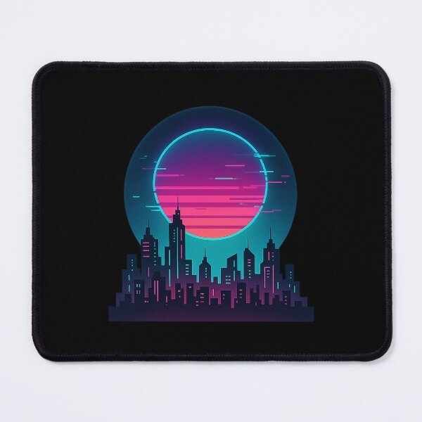 Item preview, Neon Retro City – Cyberpunk Sunset Skyline designed and sold by AddictiveDesign.