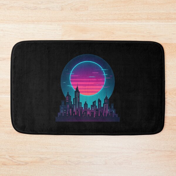Item preview, Neon Retro City – Cyberpunk Sunset Skyline designed and sold by AddictiveDesign.