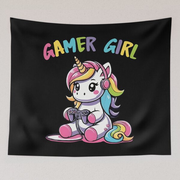 Item preview, Gamer Girl Cute Unicorn Gaming Funny Game Women Girls designed and sold by MargieLauren.