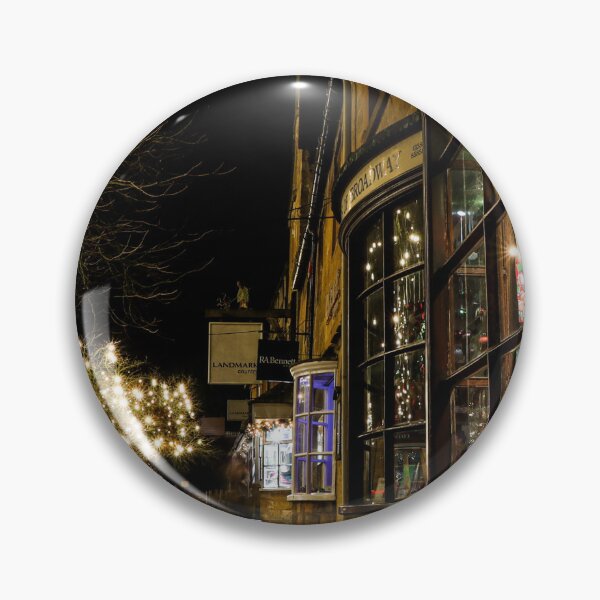 Item preview, Cotswolds village winter shops glowing designed and sold by Martin Fenton.