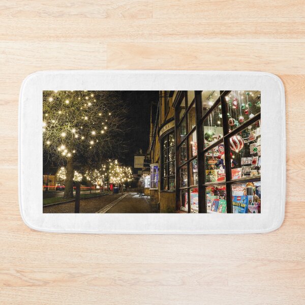 Item preview, Cotswolds village winter shops glowing designed and sold by Martin Fenton.