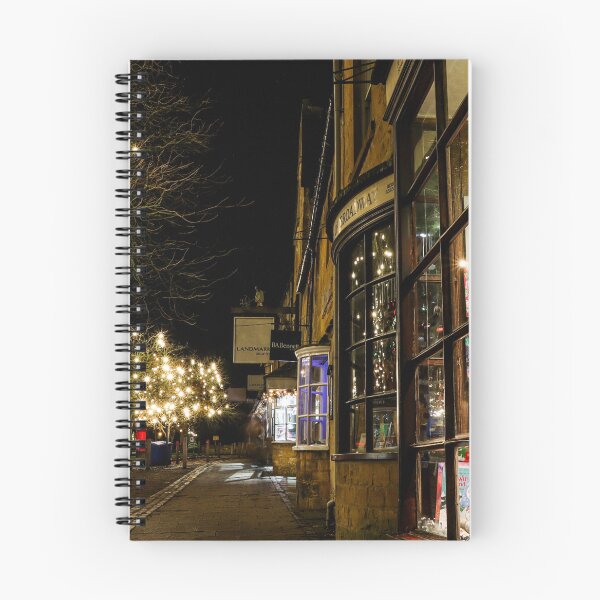Item preview, Cotswolds village winter shops glowing designed and sold by Martin Fenton.