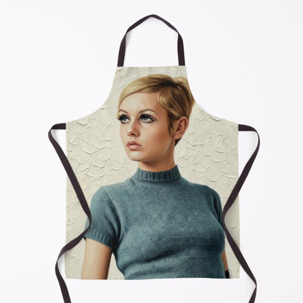 Item preview, Iconic Twiggy Portrait | Mod Swinging Sixties Oil Painting | Pixie Haircut designed and sold by Art's Diner.