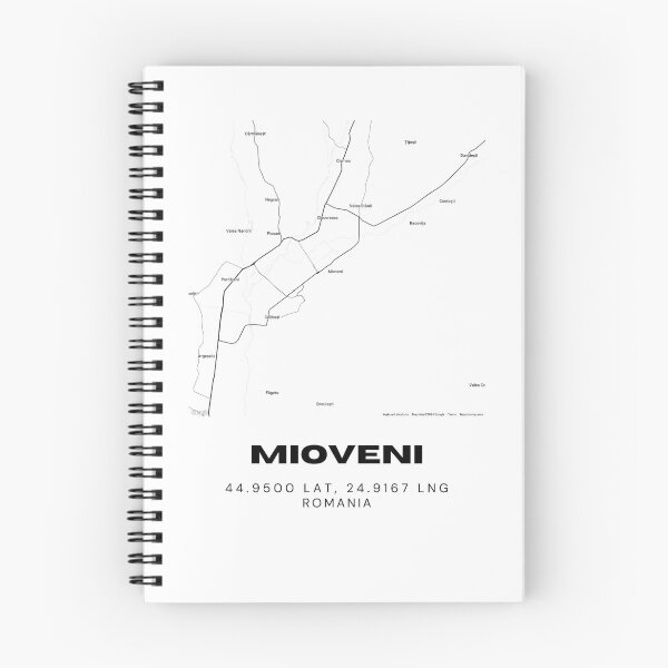 Item preview, Mioveni Romania Minimalist City Map Design designed and sold by RM-Journey.