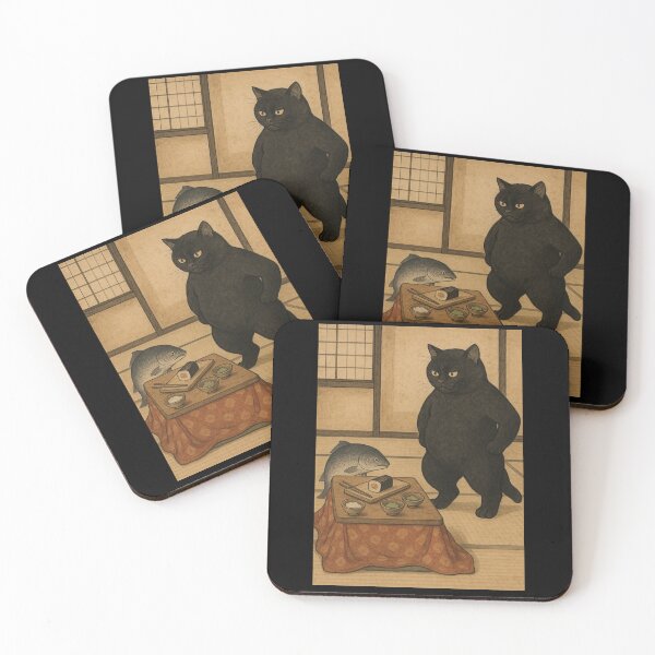 Item preview, Surreal Sushi Cat Kanō Style vibe artwork designed and sold by Sarcastic designs.