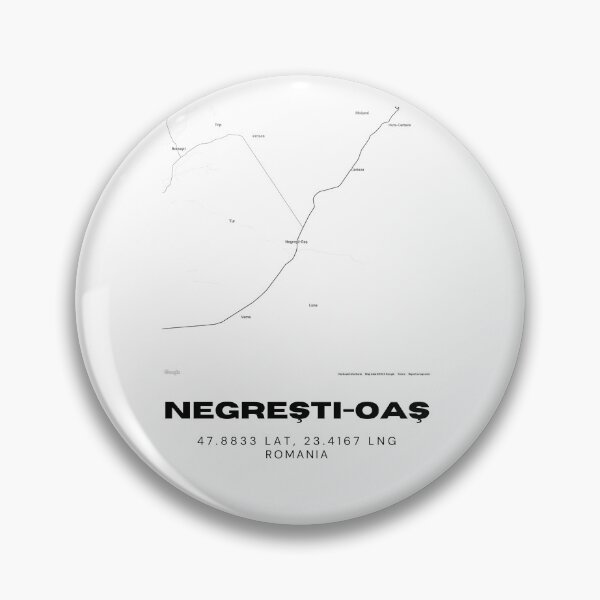 Item preview, Negrești-Oaș Romania Minimalist Map Poster designed and sold by RM-Journey.