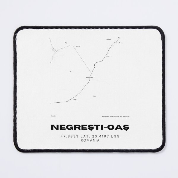 Item preview, Negrești-Oaș Romania Minimalist Map Poster designed and sold by RM-Journey.