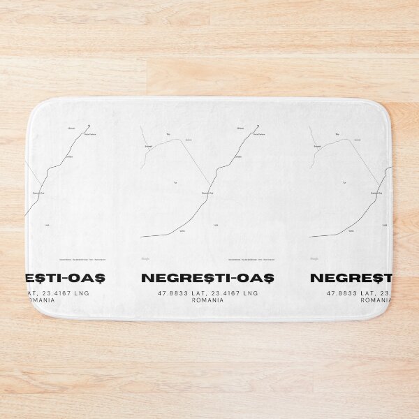 Item preview, Negrești-Oaș Romania Minimalist Map Poster designed and sold by RM-Journey.