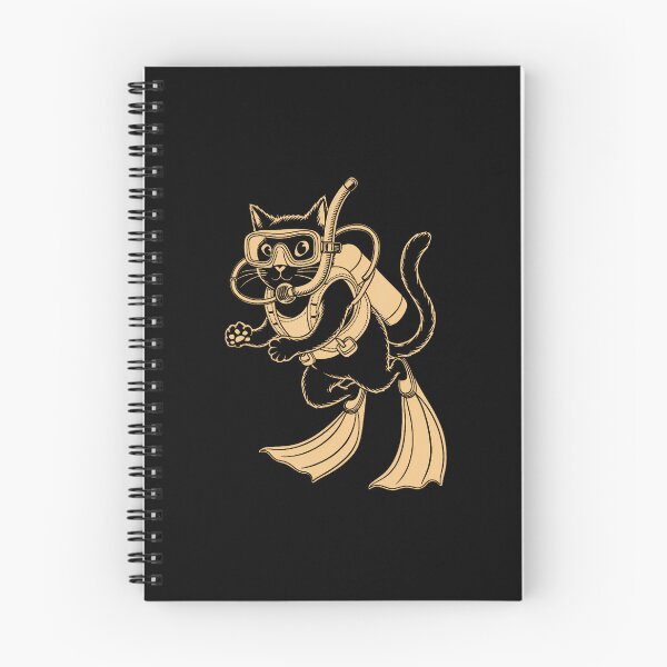 Item preview, Cat Scuba Diver Under Water Diving Scuba Divers designed and sold by AndreaBonnie.