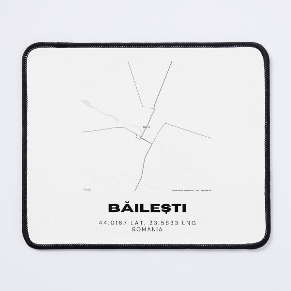 Item preview, Băilești Romania Minimalist City Map Print designed and sold by RM-Journey.