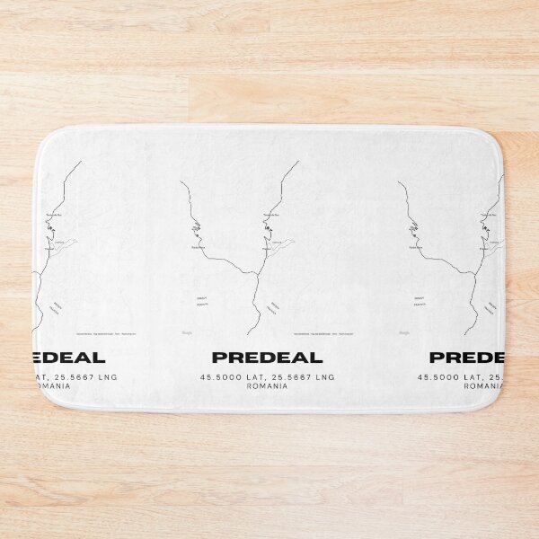Item preview, Predeal Romania Minimalist Mountain Town Map designed and sold by RM-Journey.