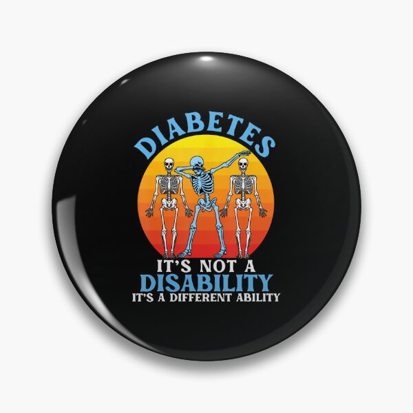 Item preview, Diabetes Not A Disability Different Ability Skeleton Art designed and sold by PeggyBeverly.