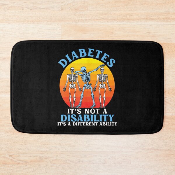 Item preview, Diabetes Not A Disability Different Ability Skeleton Art designed and sold by PeggyBeverly.