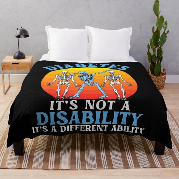 Item preview, Diabetes Not A Disability Different Ability Skeleton Art designed and sold by PeggyBeverly.