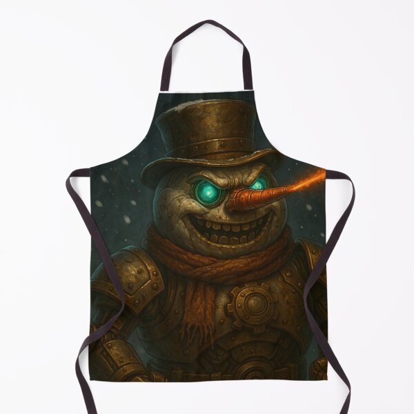 Item preview, Steampunk Snowman – Mechanical Evil Snowman Robot designed and sold by Papier Atelier Art.