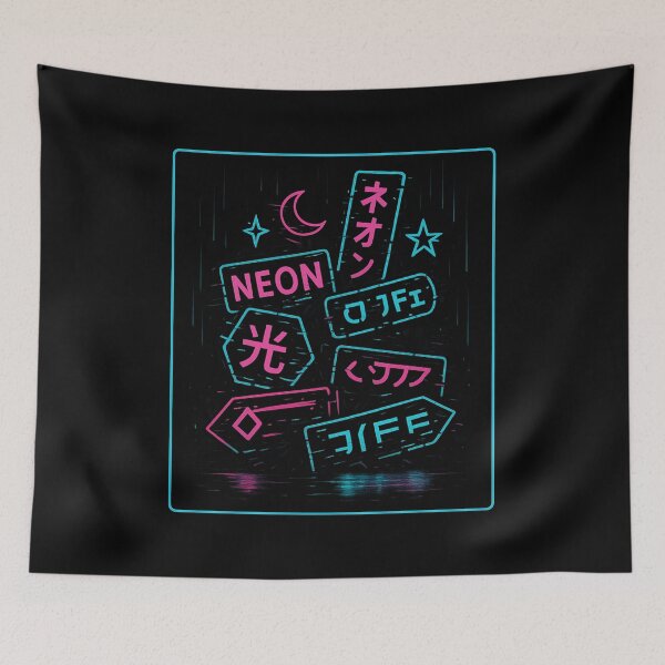 Item preview, Neon Sign Chaos — Cyberpunk Street Symbols designed and sold by AddictiveDesign.