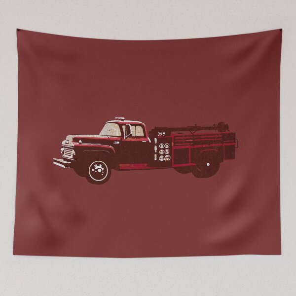 Item preview, Old School Fire Truck designed and sold by donwillisjrart.