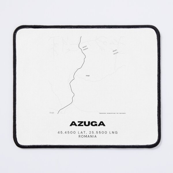 Item preview, Azuga Romania Minimalist Ski Town Map Design designed and sold by RM-Journey.