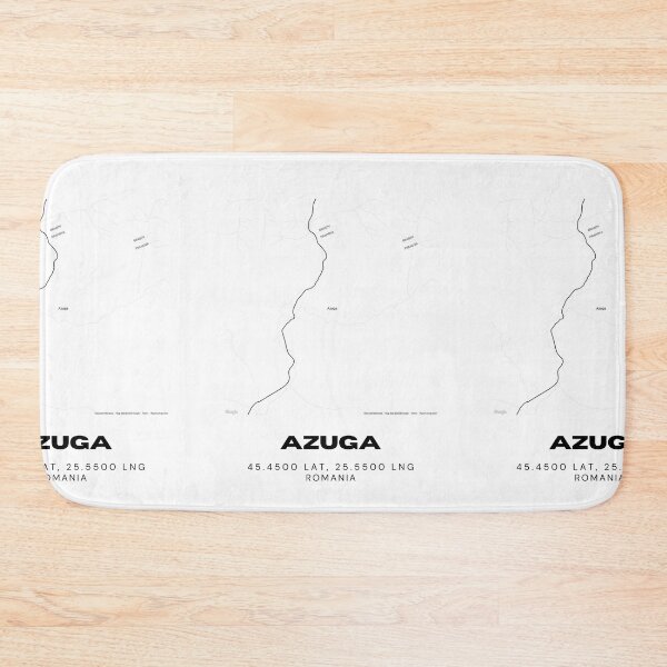 Item preview, Azuga Romania Minimalist Ski Town Map Design designed and sold by RM-Journey.