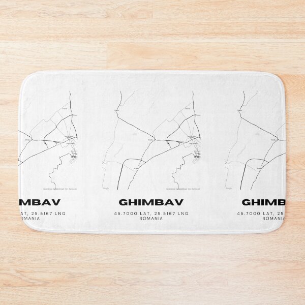 Item preview, Ghimbav Romania Minimalist Map Artwork designed and sold by RM-Journey.