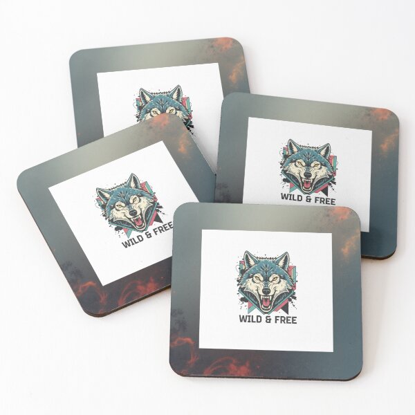 Item preview, Wild & Free - Fierce Geometric Wolf Illustration designed and sold by SC-Shop-.