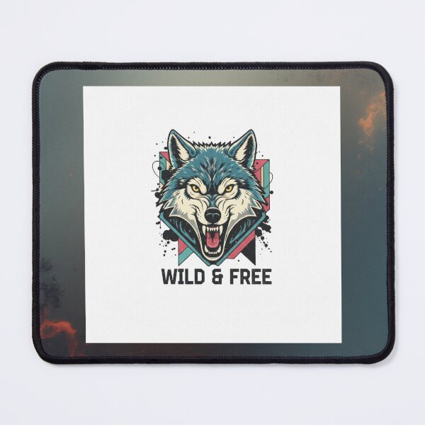 Item preview, Wild & Free - Fierce Geometric Wolf Illustration designed and sold by SC-Shop-.