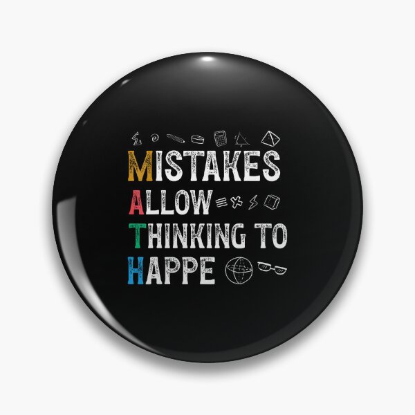 Item preview, Math Mistakes Allow Thinking To Happen Funny Math Teacher designed and sold by AndreaBonnie.