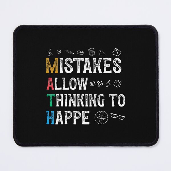 Item preview, Math Mistakes Allow Thinking To Happen Funny Math Teacher designed and sold by AndreaBonnie.
