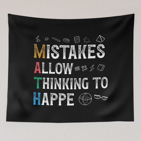 Item preview, Math Mistakes Allow Thinking To Happen Funny Math Teacher designed and sold by AndreaBonnie.
