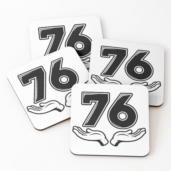 Item preview, 76 – Minimalist Line Art Hands Holding Number Design designed and sold by SoftyDesigns.