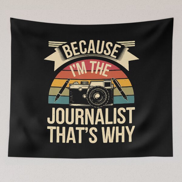 Item preview, Because I'M The Journalist That's Why Camera designed and sold by MargieLauren.