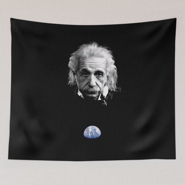 Item preview, Surreal Cosmic Portrait of Albert Einstein Art designed and sold by PinUpPizzazz.