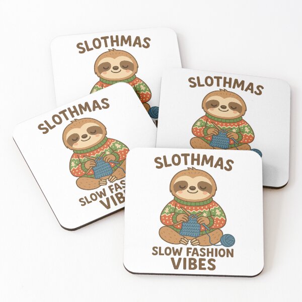 Item preview, Slothmas Ugly Sweater Slow Fashion designed and sold by TwillTees.