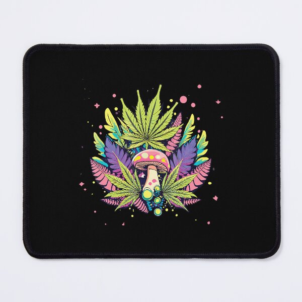 Item preview, Weed And Mushroom Magic Mystic Trippy Marijuana Psilocybin designed and sold by TerriMichelle.