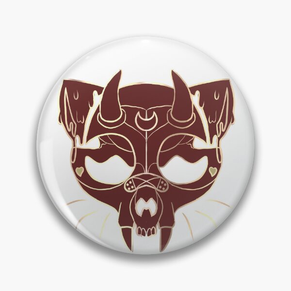 Item preview, Skull cat - Flat Red designed and sold by WitcherGem.