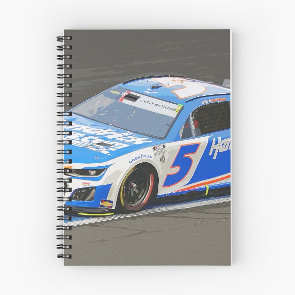 Item preview, Kyle Larson racing his 2025 Nascar Cup Car on the Charlotte Motor Speedway from the front watercolor designed and sold by Rodissimus1984.