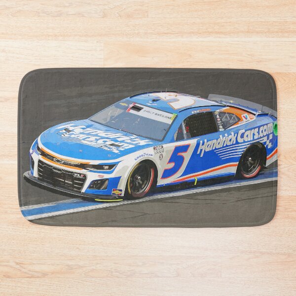 Item preview, Kyle Larson racing his 2025 Nascar Cup Car on the Charlotte Motor Speedway from the front watercolor designed and sold by Rodissimus1984.